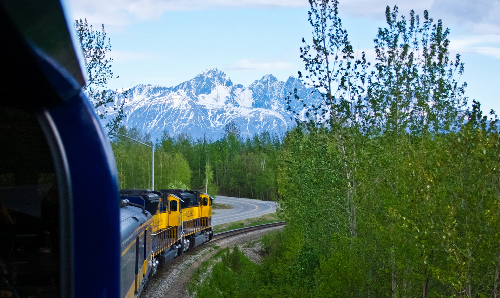 Alaska Railroad by train