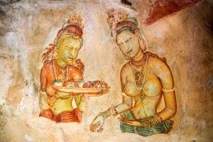 Ceylon Sigiriya affreschi
