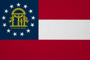 Viaggio nel South USA Georgia Bandiera