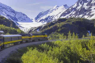 Alaskan Railroad train