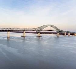 Laviolette bridge over St. Lawrence river Trois Rivieres Canada