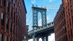 Manhattan bridge from Dumbo
