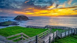 Timber walkway in Phillip island