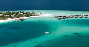 halaveli maldives aerial view
