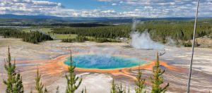 Yellowstone, Grand Prismatic pool in Yellowstone National Park