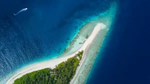 island areal view maldives