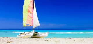 tropical beach of Varadero in Cuba