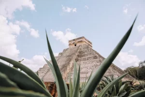 Chichen Itza Mexican temple ruins in Mexico