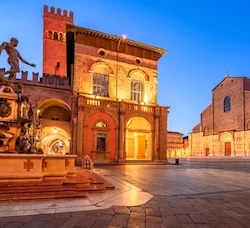 Bologna, Italy. Piazza del Nettuno