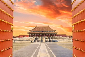 antichi palazzi reali della Città Proibita a Pechino, Cina