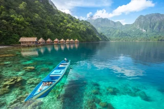 Ora beach in Moluccas Indonesia