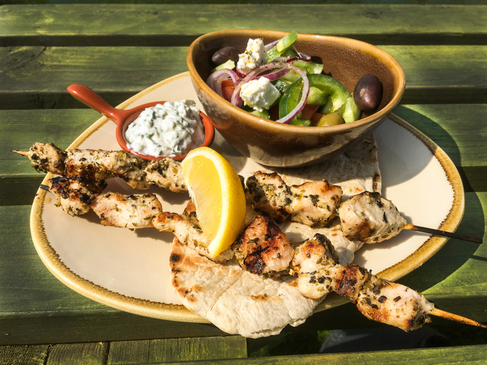 Chicken souvlaki