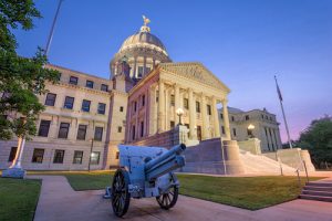 Jackson, Mississippi, USA at the Capitol Building.