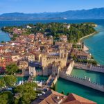 Aerial View Of The City Of Sirmione