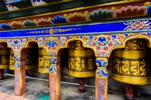 Bhutanese monastery Prayer Wheel