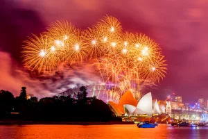 New Years Eve Fireworks and Celebration in Sydney, Australia