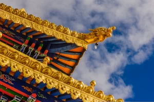 Tibetan Buddhist temple in Dharamsala, India