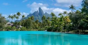 Mt. Otemanu on Bora Bora, Tahiti in French Polynesia