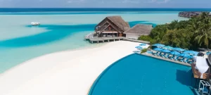 anantara dhigu aerial view
