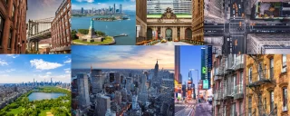 collage immagini di new york