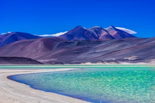 Laguna Salar de Talar with the Andes Mountain, San Pedro de Atacama