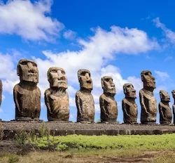 Moais di Ahu Tongariki, Isola di Pasqua