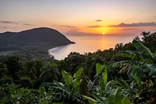 Guadeloupe, a Caribbean island in the French Antilles.