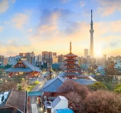 skyline di Tokyo