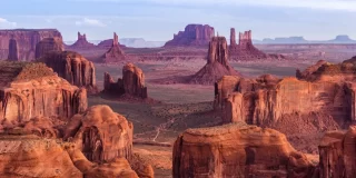 Alba a Hunts Mesa Monument Valley, Arizona