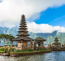 Temple on lake Bali