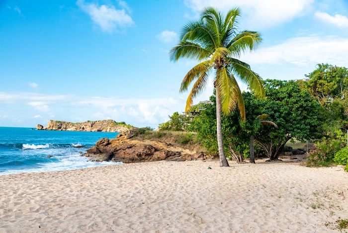Caribbean sea island of Antigua