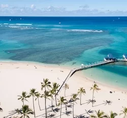 Waikiki Beach on the Hawaiian island