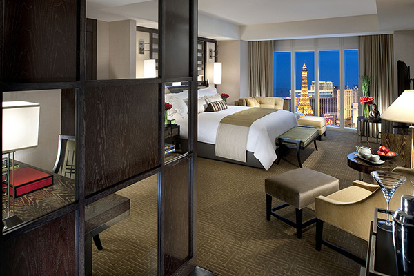 Waldorf Astoria Las Vegas | Camera da letto hotel di lusso Las Vegas | Hotel glanCe Alidays