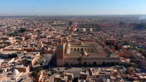 Vista dall'alto della città di Marrakech