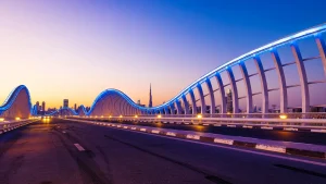 Vista del ponte Meydan a Dubai | Destinazione di viaggio Medio Oriente Dubai | Alidays
