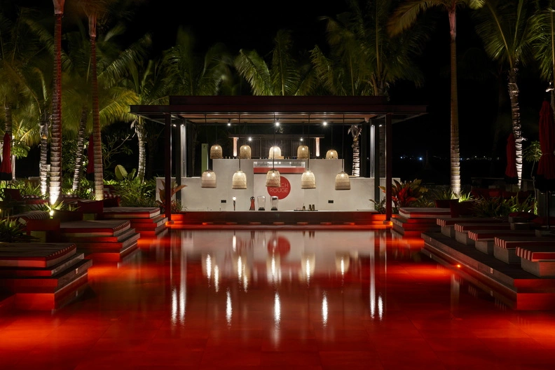 LUX* Grand Baie Night Architecture Exterior