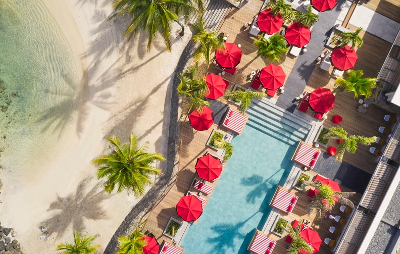 LUX* Grand Baie Aerial View