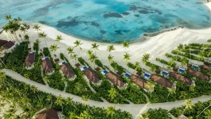 Vista dall'alto Sun Siyam Olhuveli alle Maldive