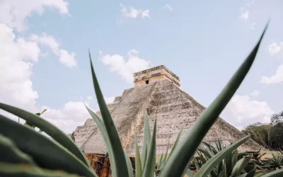 Chichen Itza Mexican temple ruins in Mexico