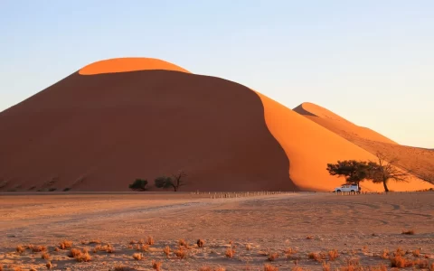 Dune 45 in Sossusvlei Namib Desert
