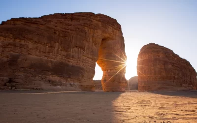 Elephant Rock located on Al-Ula city in Saudi Arabia