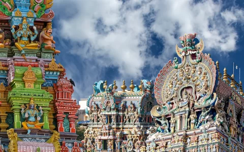 Meenakshi hindu temple in Madurai