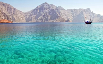 Crystal clear water in Musamdam Oman