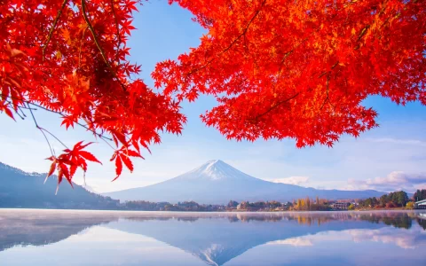 Sunshine at Fuji mountain