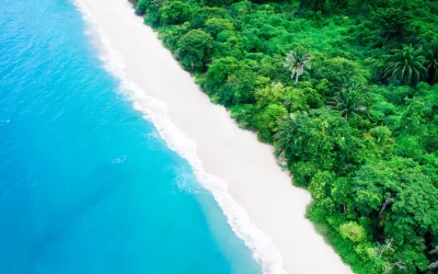 Tayrona National Park Colombia areal view