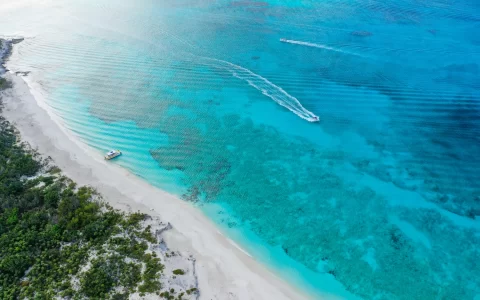 The beach in Turks and Caicos