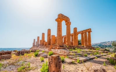 The greek temple of Juno or Tempio di Giunone.