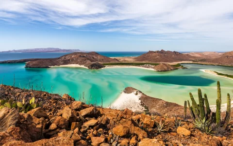 View of stunning bay in Baja California, Mexico