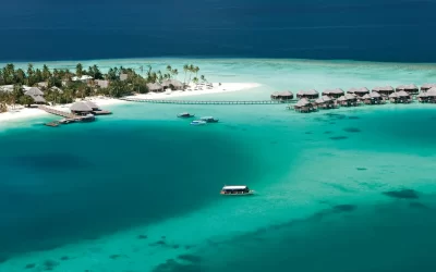 halaveli maldives aerial view