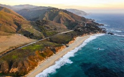 The pacific ocean at Big Sur, California